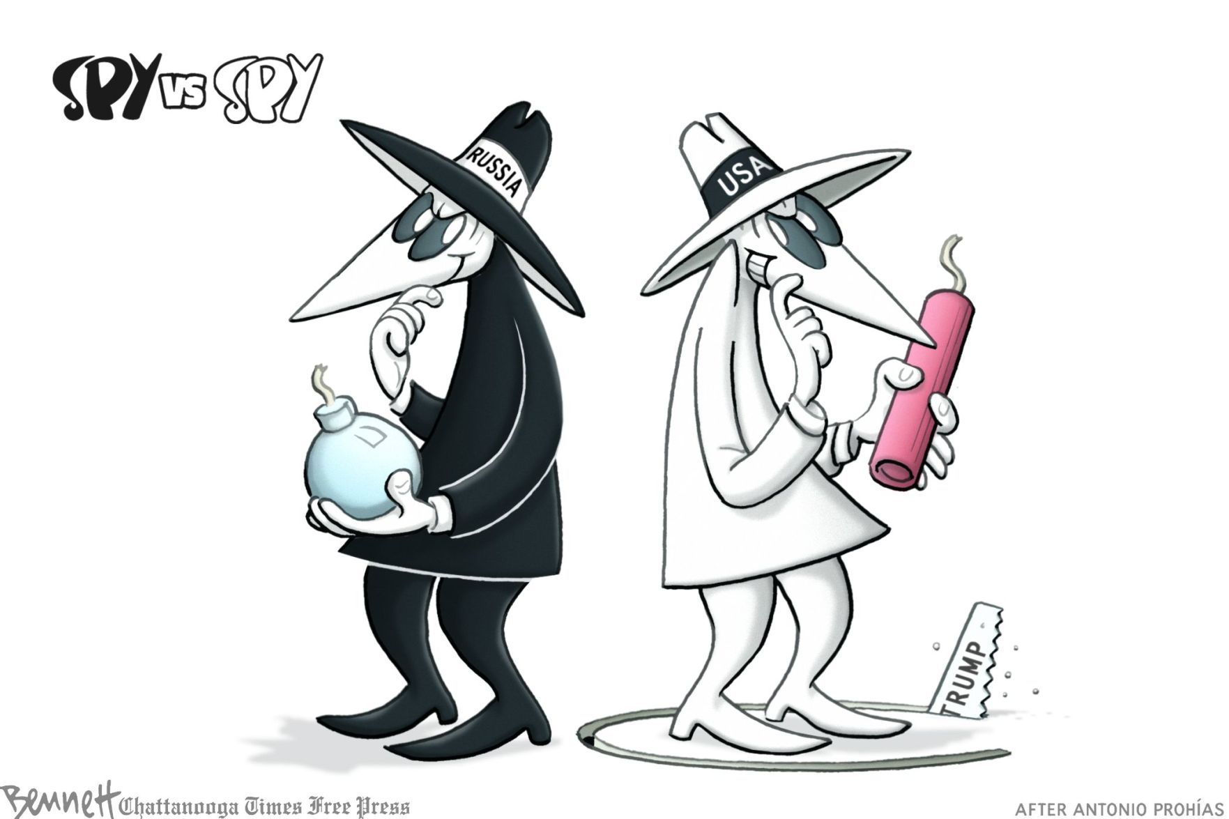 Bennett editorial cartoon
